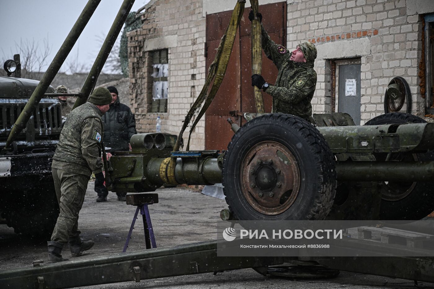 Работа ремонтного батальона на Запорожском направлении в зоне СВО