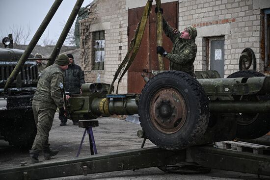 Работа ремонтного батальона на Запорожском направлении в зоне СВО