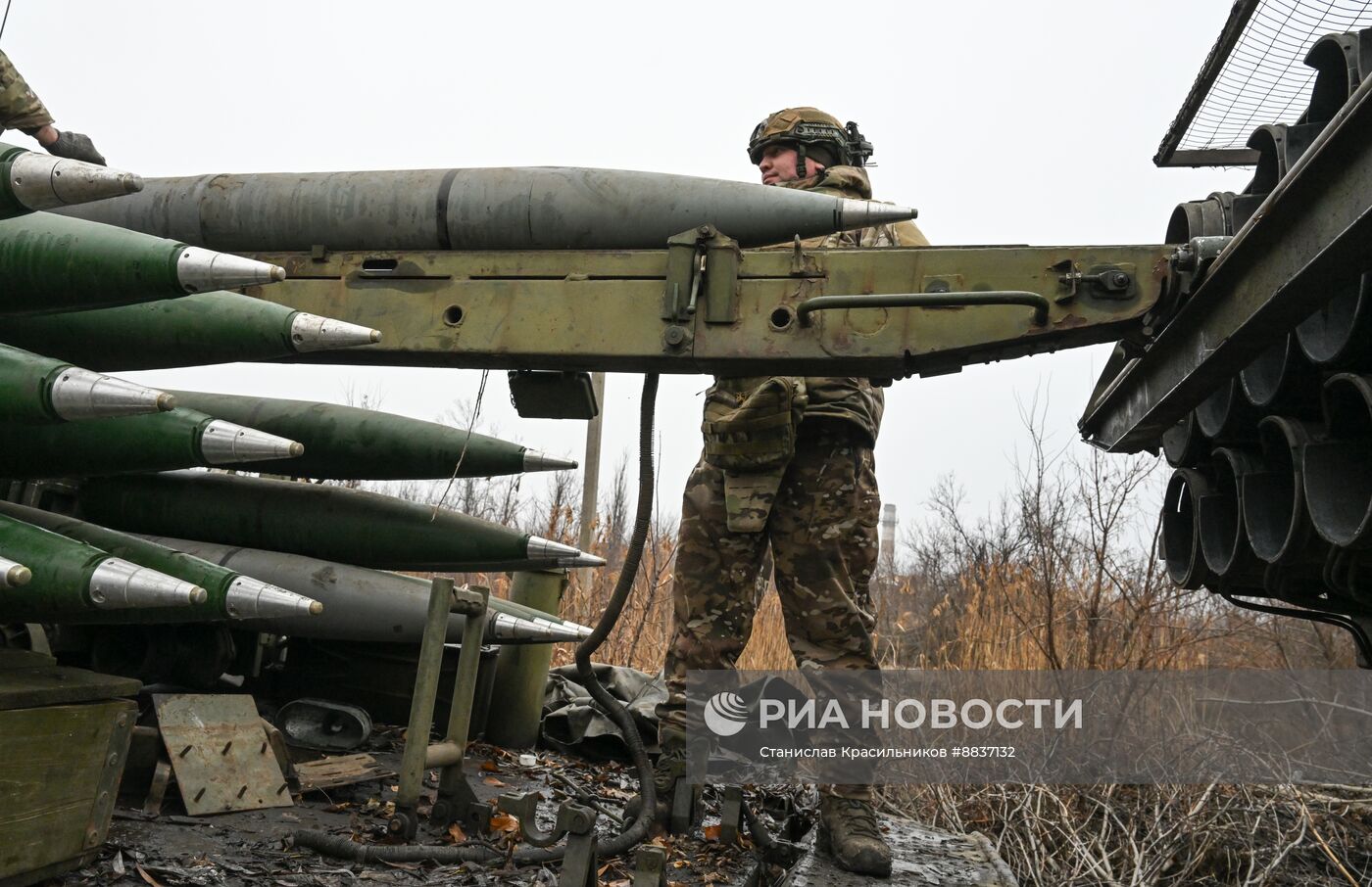 РСЗО "Ураган" на Красноармейском направлении СВО