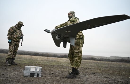 Боевая работа расчета БПЛА "Суперкам" группировки "Запад" на Краснолиманском направлении