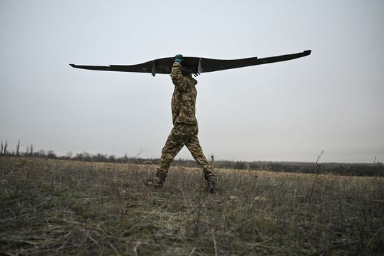 Боевая работа расчета БПЛА "Суперкам" группировки "Запад" на Краснолиманском направлении