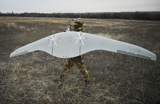 Боевая работа расчета БПЛА "Суперкам" группировки "Запад" на Краснолиманском направлении