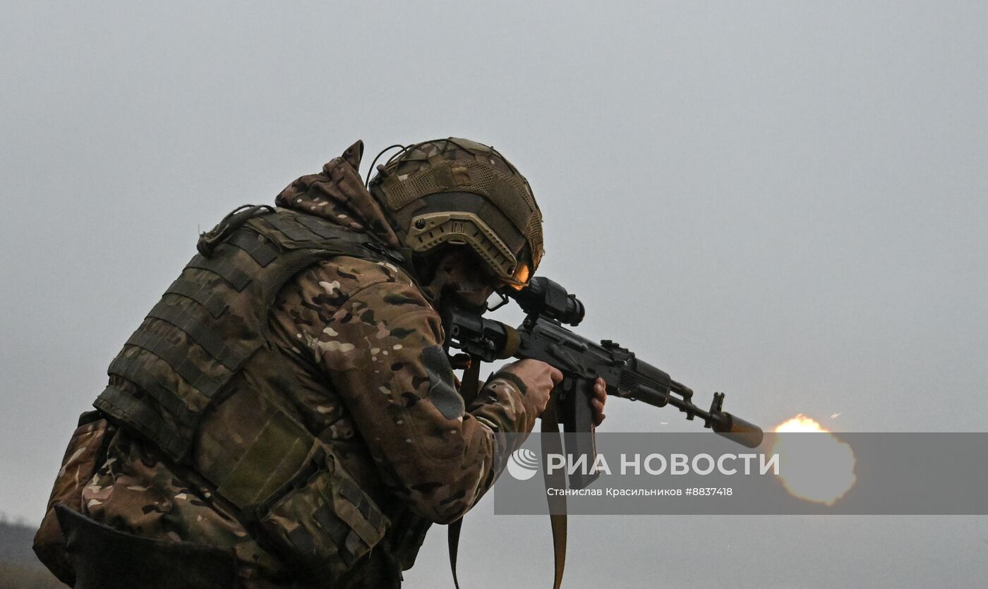 Боевое слаживание штурмовиков и расчетов БПЛА группировки "Запад" на Краснолиманском направлении