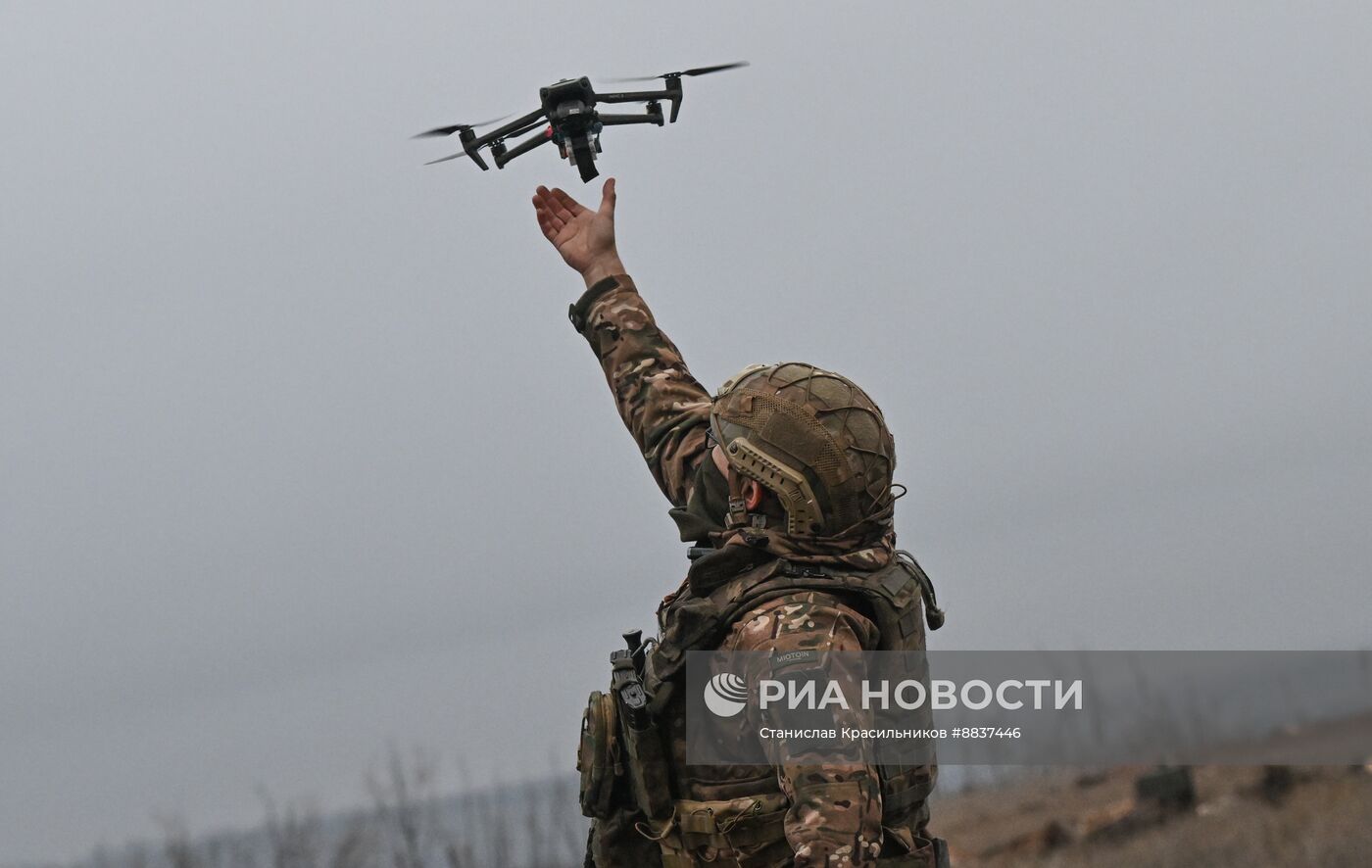 Боевое слаживание штурмовиков и расчетов БПЛА группировки "Запад" на Краснолиманском направлении