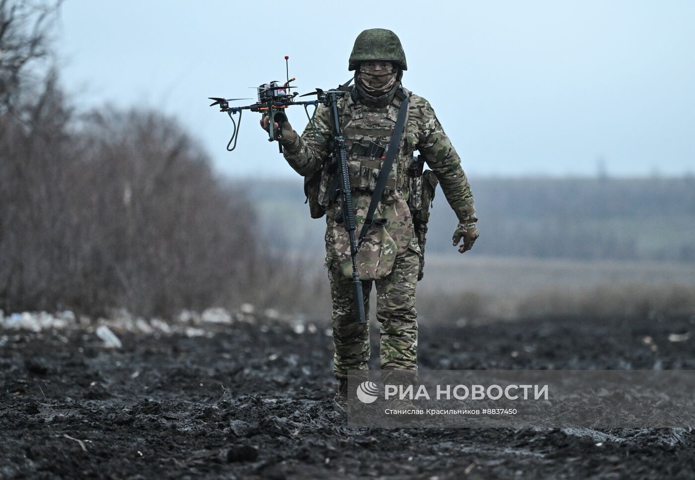 Боевое слаживание штурмовиков и расчетов БПЛА группировки "Запад" на Краснолиманском направлении