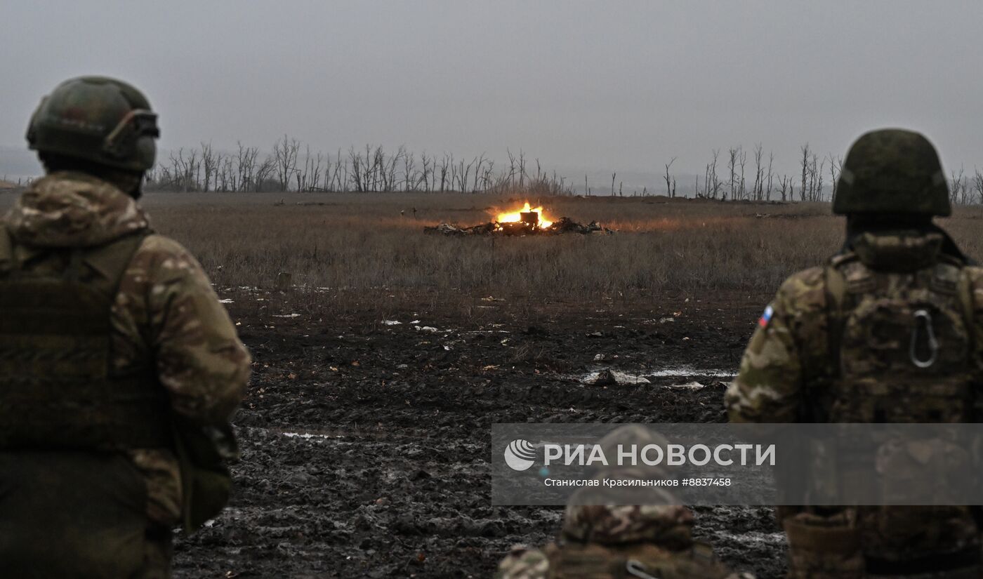 Боевое слаживание штурмовиков и расчетов БПЛА группировки "Запад" на Краснолиманском направлении