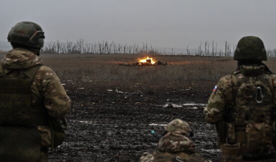 Боевое слаживание штурмовиков и расчетов БПЛА группировки "Запад" на Краснолиманском направлении