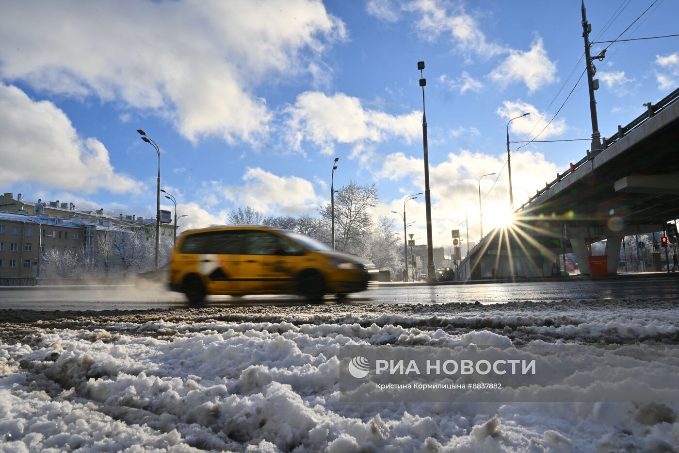 Снег в Москве