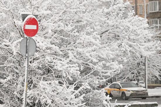 Снег в Москве