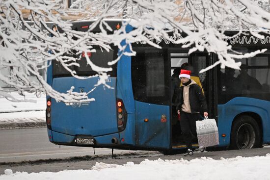 Снег в Москве