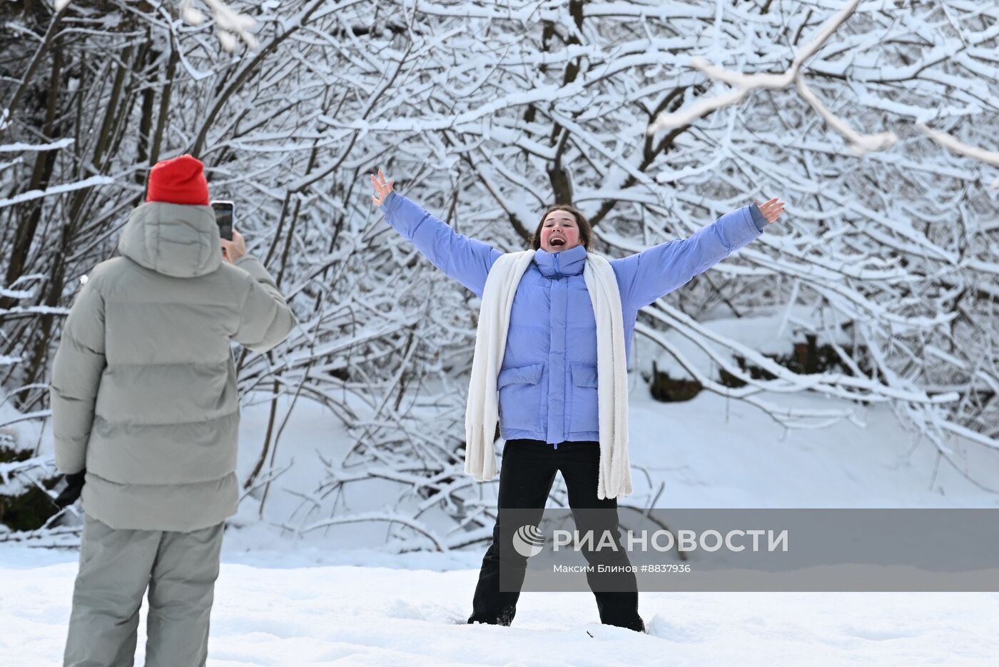 Снег в Москве