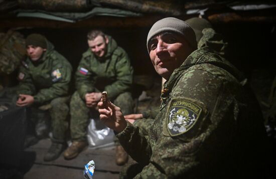 Новогодняя ночь в штурмовом подразделении ЦВО на Красноармейском направлении