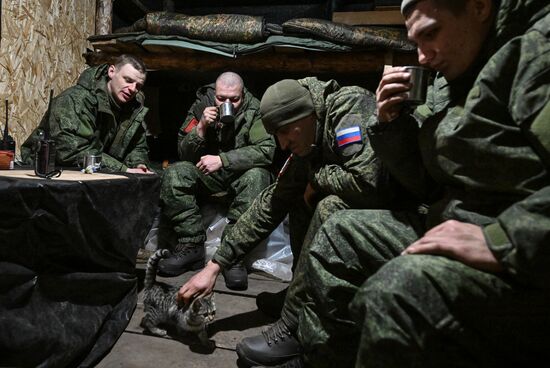 Новогодняя ночь в штурмовом подразделении ЦВО на Красноармейском направлении