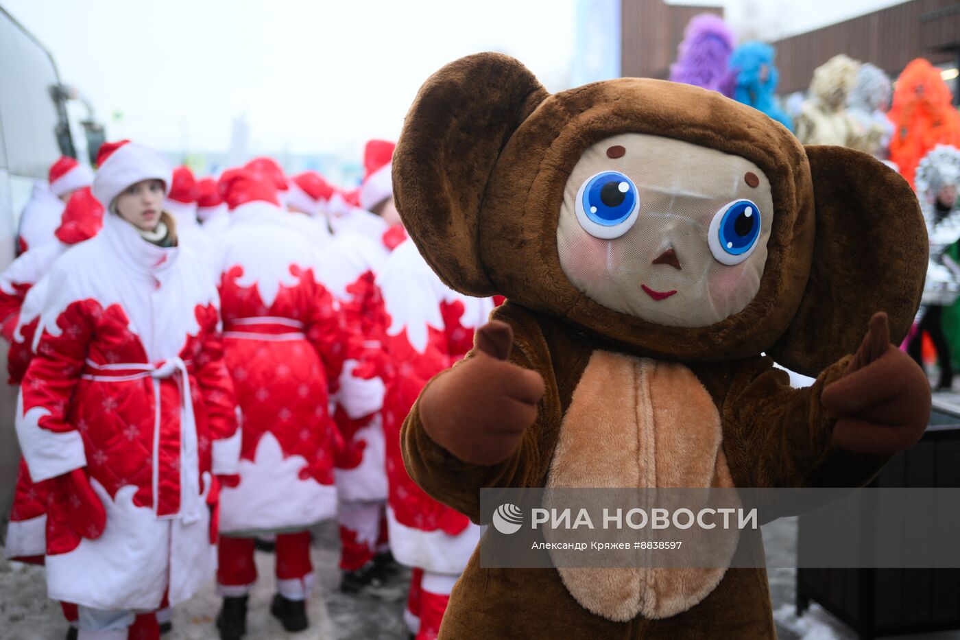 День рождения Снежной бабы в Новосибирске