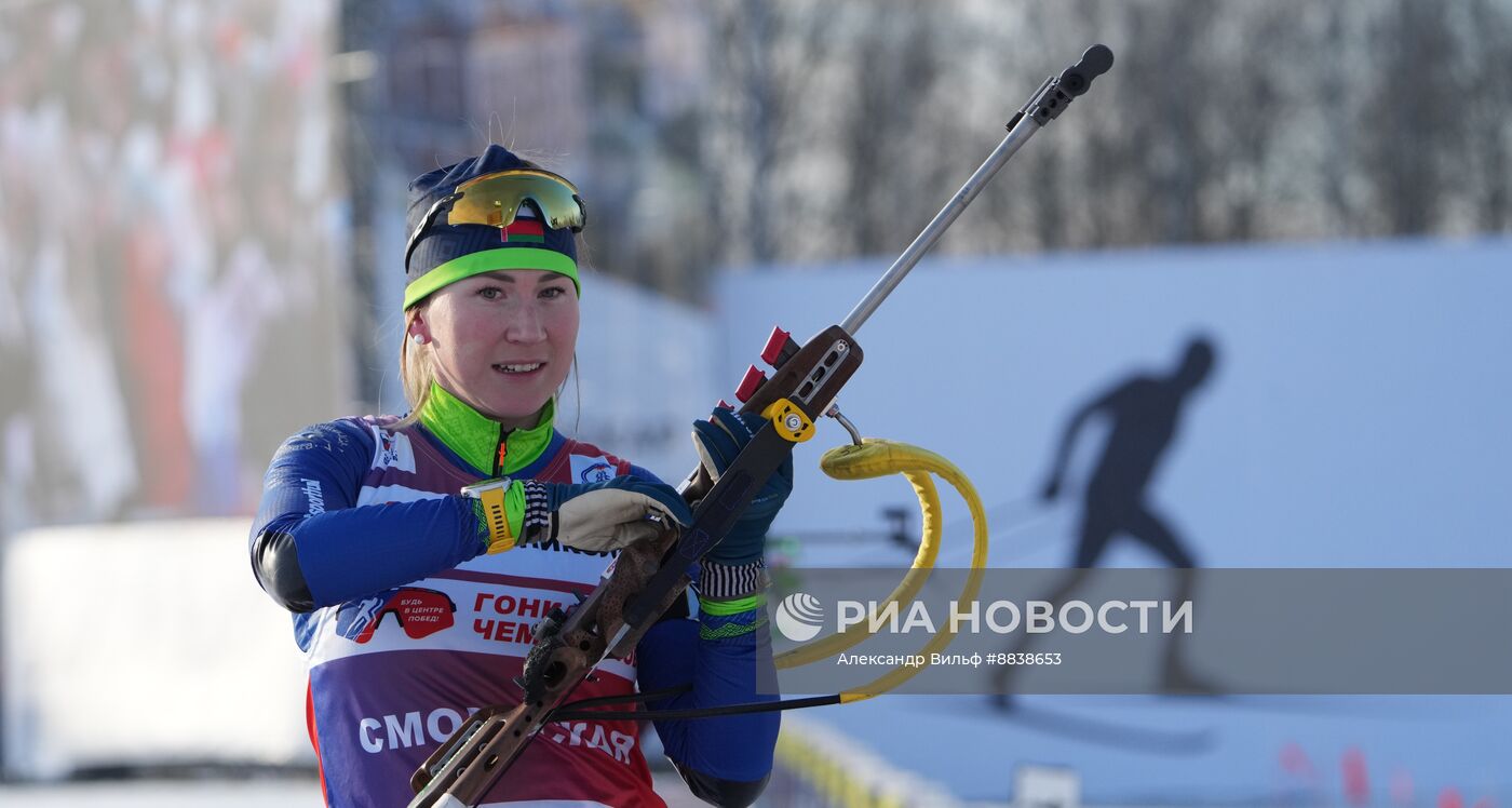 Забег лучших лыжников и биатлонистов "Гонка чемпионов". День первый