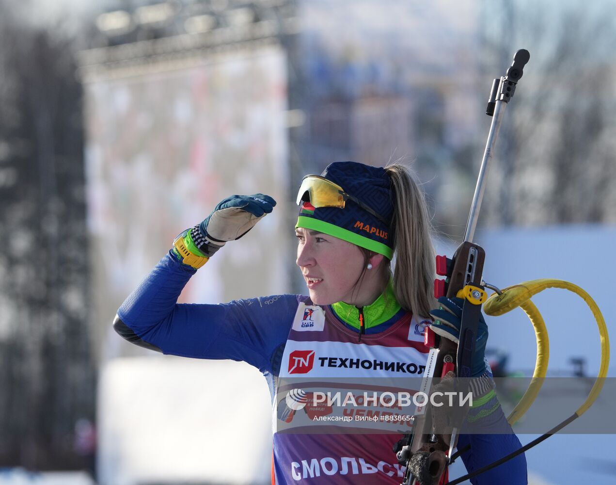 Забег лучших лыжников и биатлонистов "Гонка чемпионов". День первый