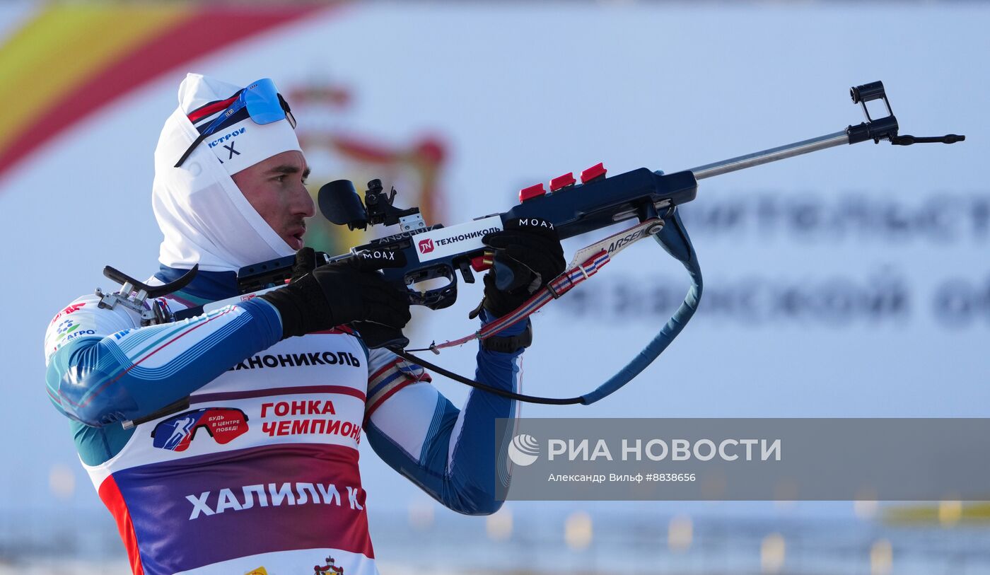 Забег лучших лыжников и биатлонистов "Гонка чемпионов". День первый