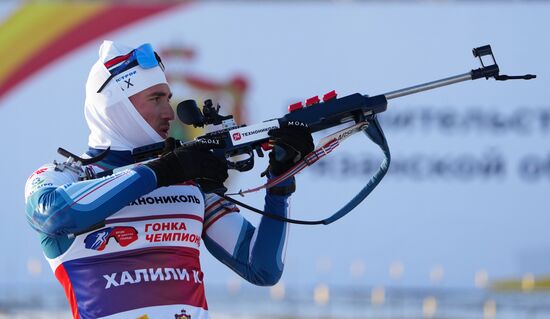 Забег лучших лыжников и биатлонистов "Гонка чемпионов". День первый