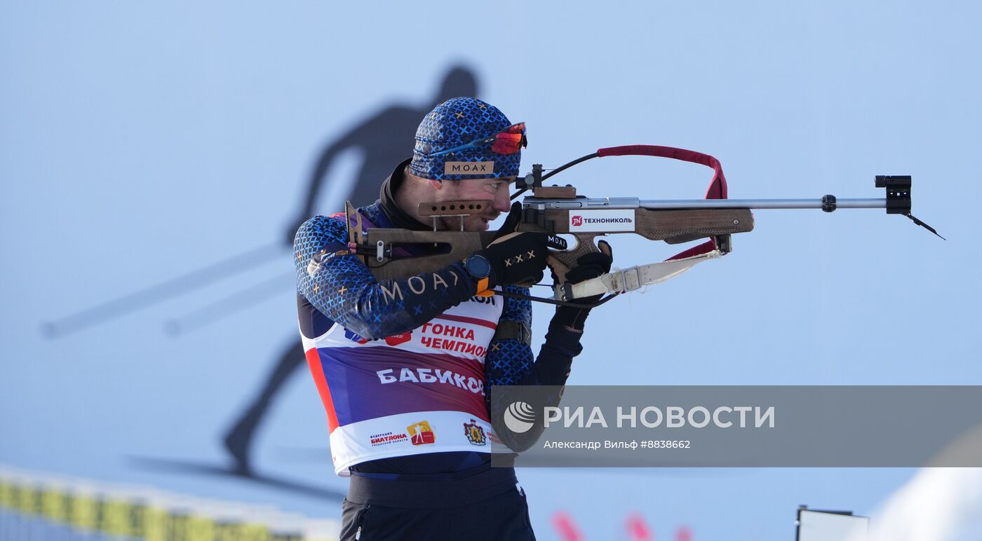 Забег лучших лыжников и биатлонистов "Гонка чемпионов". День первый