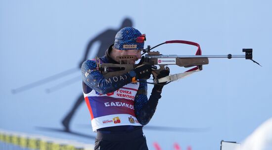 Забег лучших лыжников и биатлонистов "Гонка чемпионов". День первый