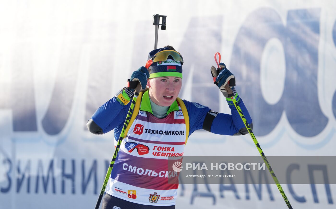 Забег лучших лыжников и биатлонистов "Гонка чемпионов". День первый