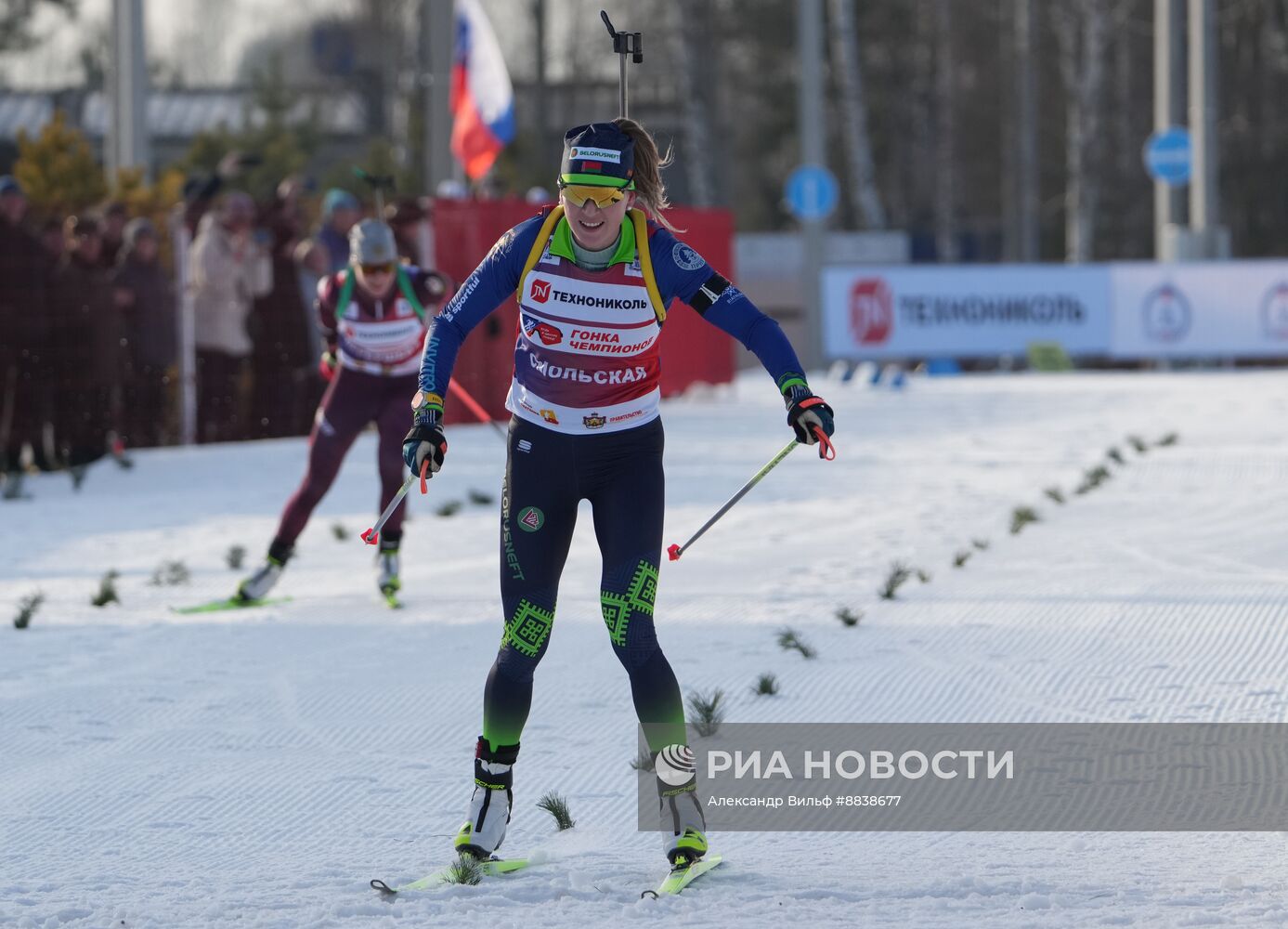 Забег лучших лыжников и биатлонистов "Гонка чемпионов". День первый