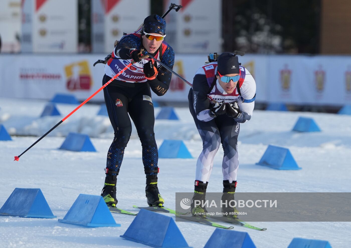 Забег лучших лыжников и биатлонистов "Гонка чемпионов". День первый