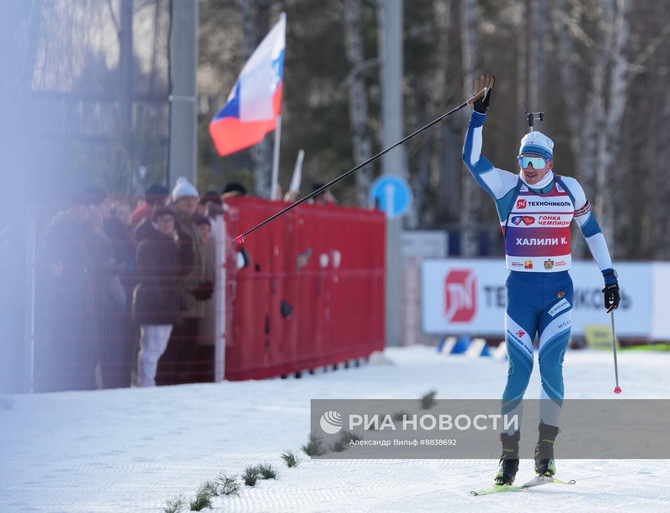 Забег лучших лыжников и биатлонистов "Гонка чемпионов". День первый