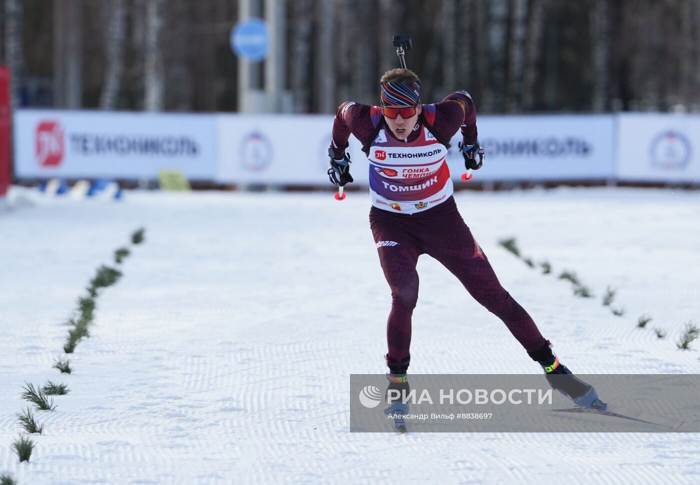 Забег лучших лыжников и биатлонистов "Гонка чемпионов". День первый