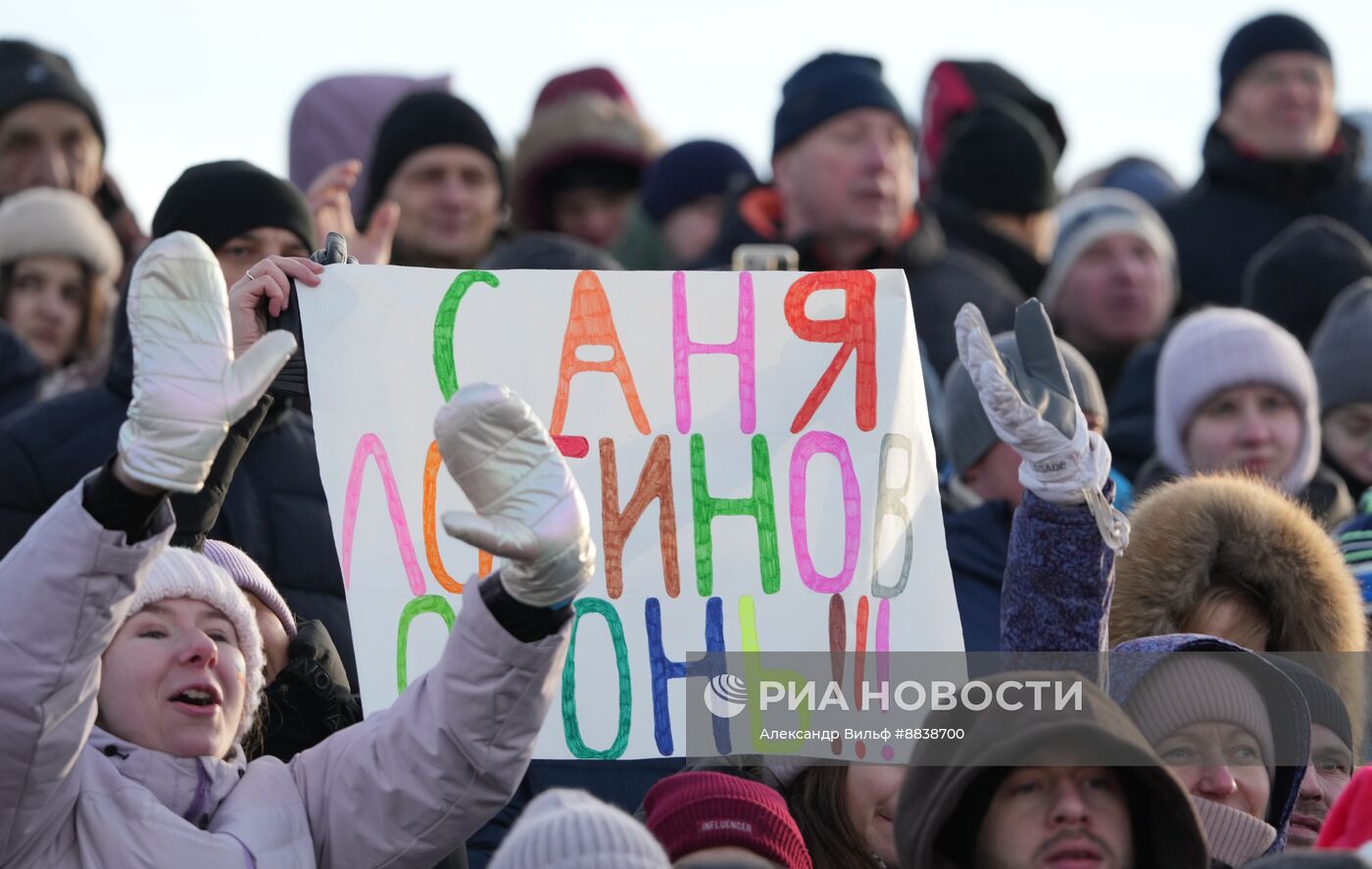 Забег лучших лыжников и биатлонистов "Гонка чемпионов". День первый