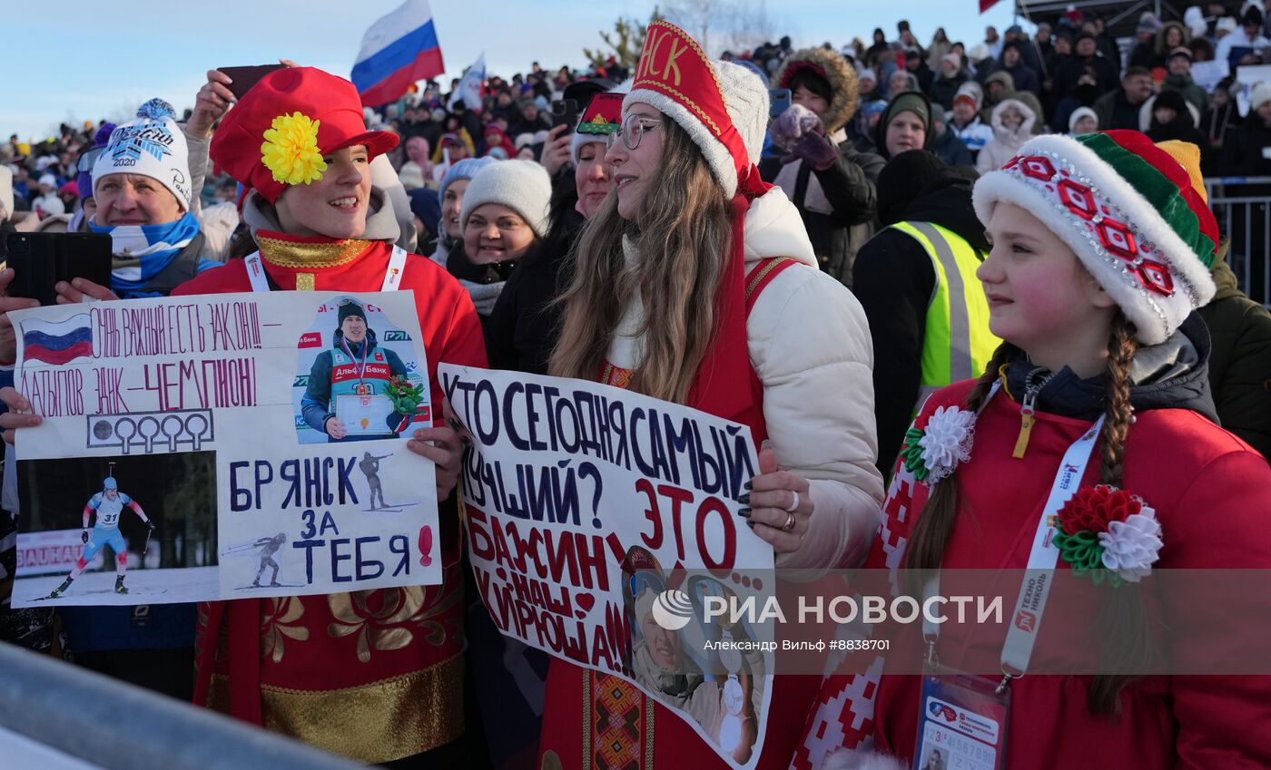 Забег лучших лыжников и биатлонистов "Гонка чемпионов". День первый