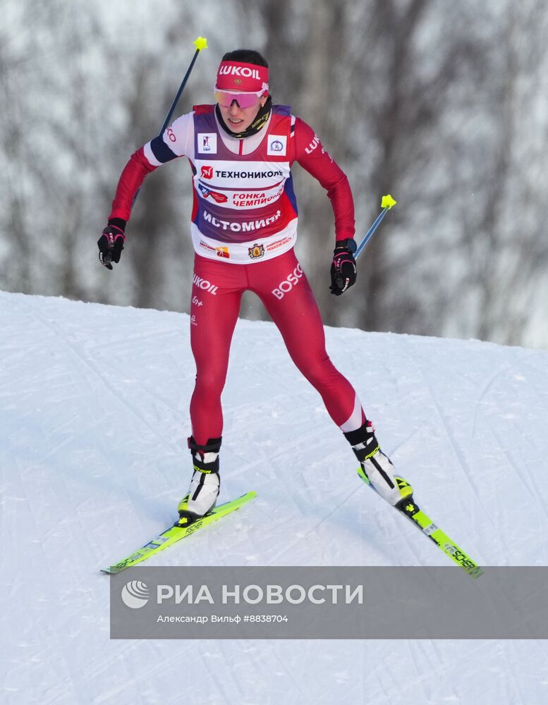 Забег лучших лыжников и биатлонистов "Гонка чемпионов". День первый