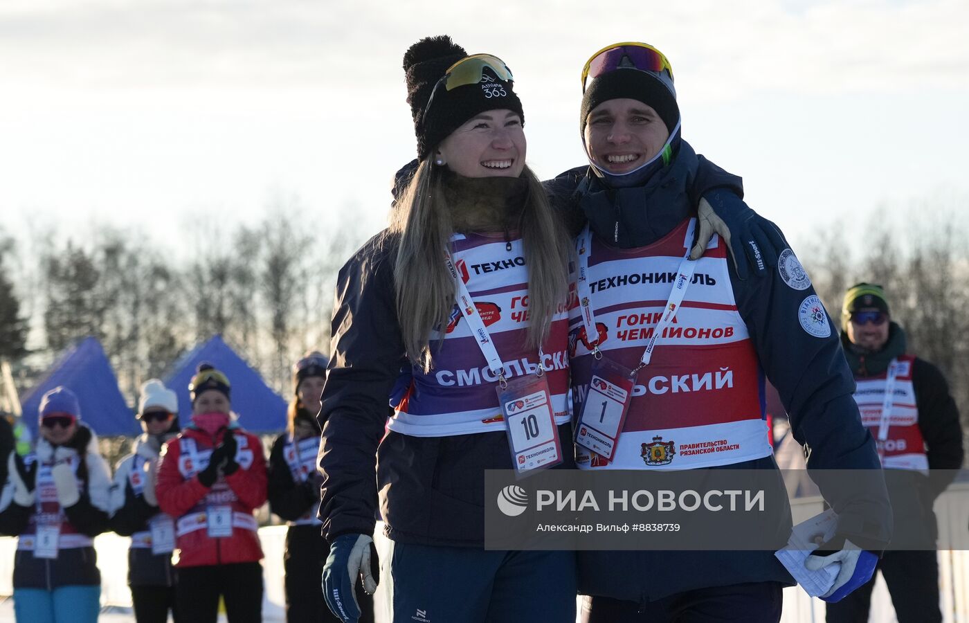 Забег лучших лыжников и биатлонистов "Гонка чемпионов". День первый