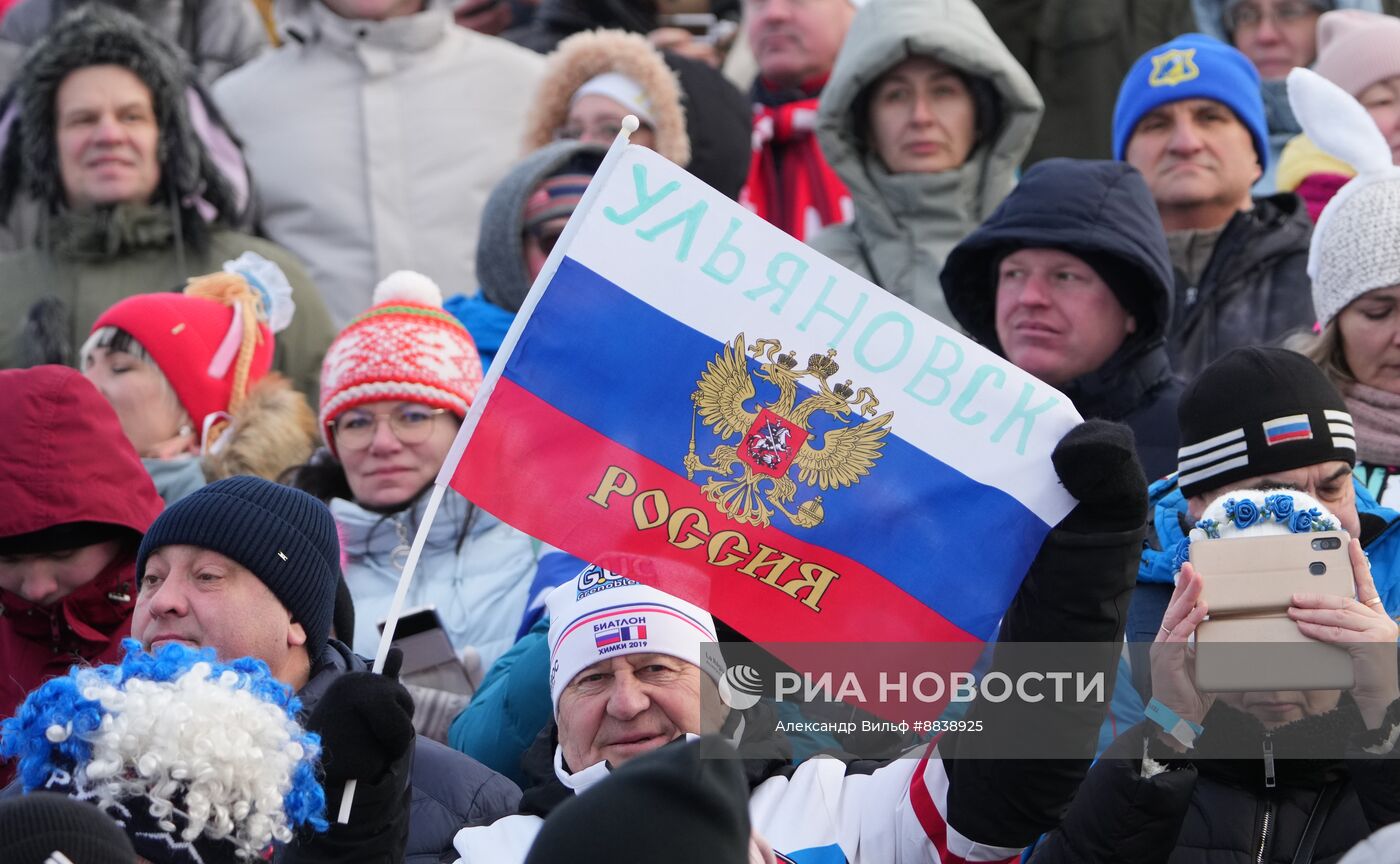 Забег лучших лыжников и биатлонистов "Гонка чемпионов". День второй. Эстафета