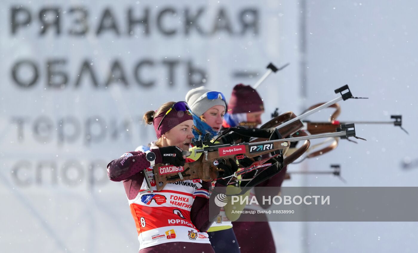 Забег лучших лыжников и биатлонистов "Гонка чемпионов". День второй. Эстафета