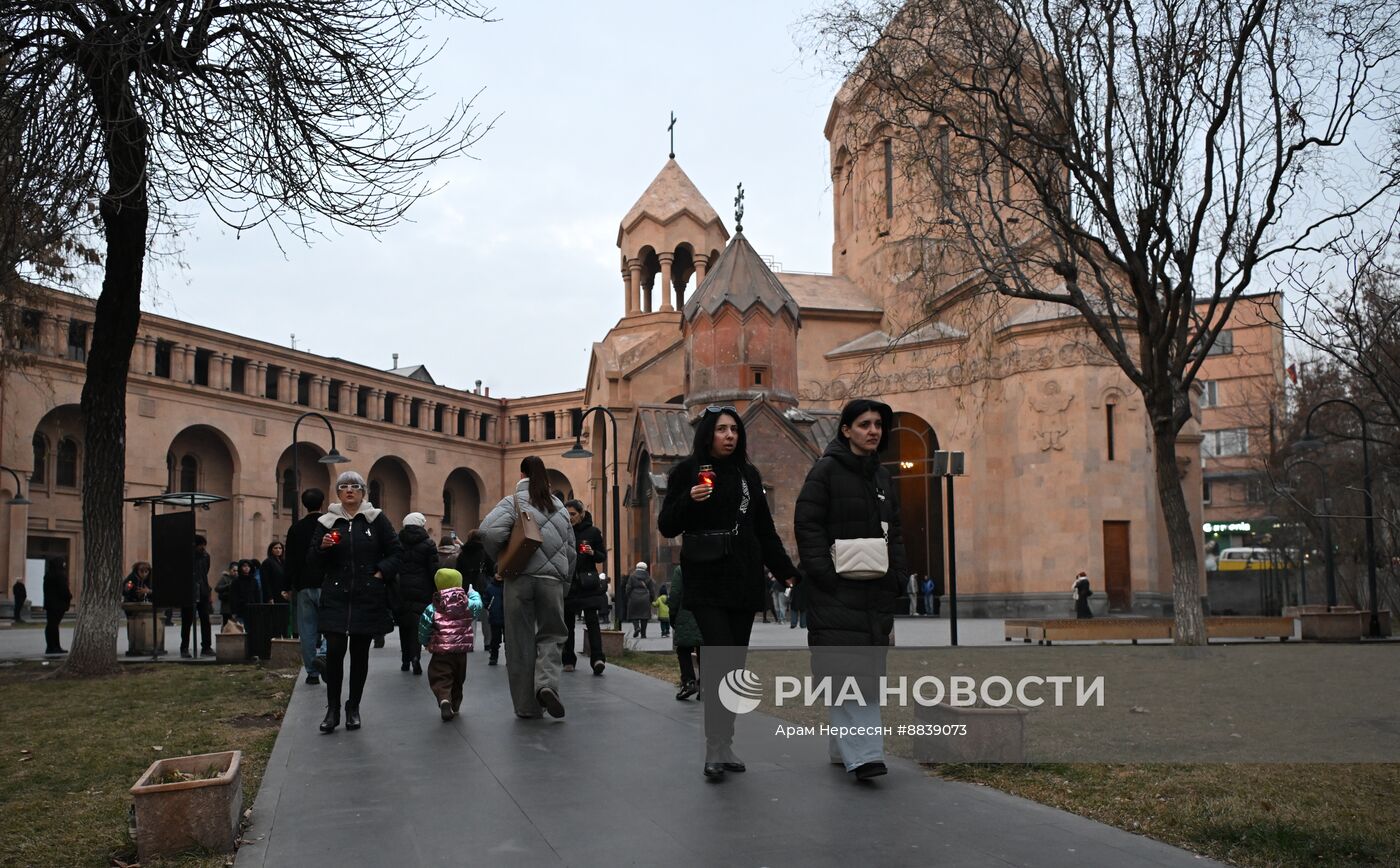 Празднование Рождества в Армении