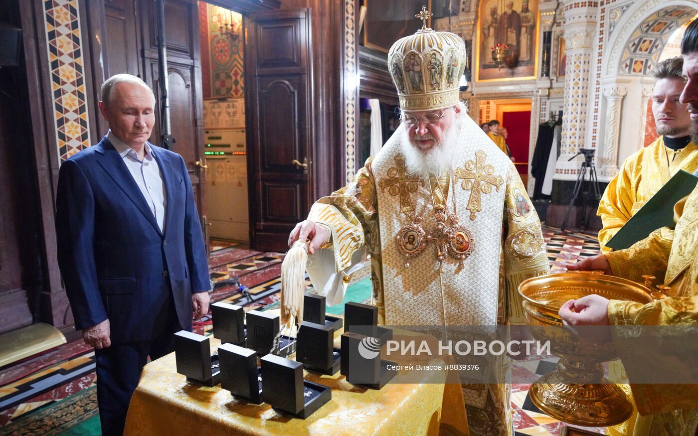 Празднование Рождества Христова в Москве