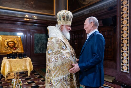 Празднование Рождества Христова в Москве