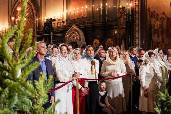 Празднование Рождества Христова в Москве