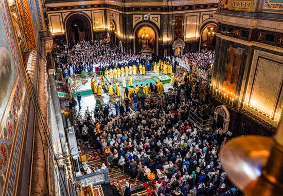 Празднование Рождества Христова в Москве