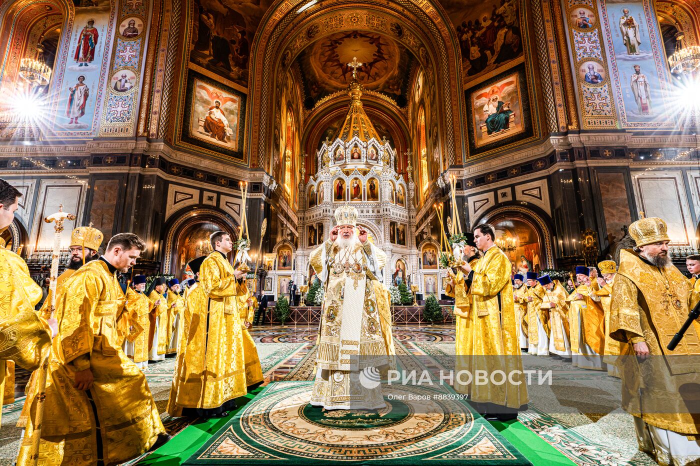 Празднование Рождества Христова в Москве