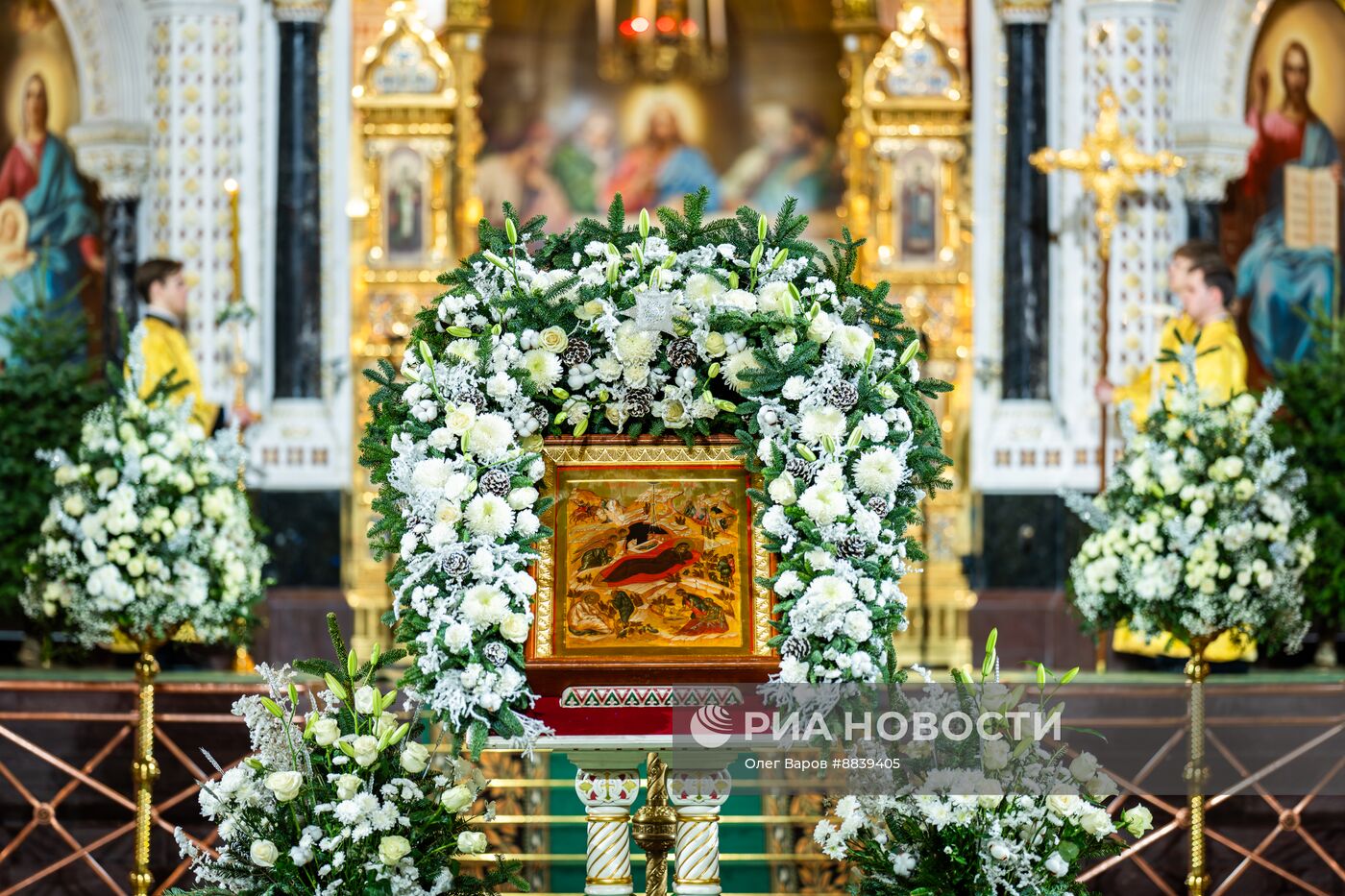 Празднование Рождества Христова в Москве