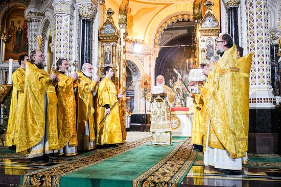 Празднование Рождества Христова в Москве