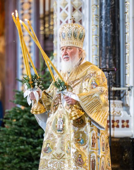 Празднование Рождества Христова в Москве