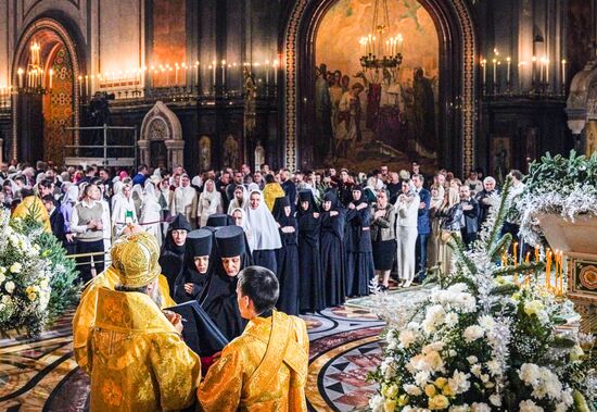 Празднование Рождества Христова в Москве