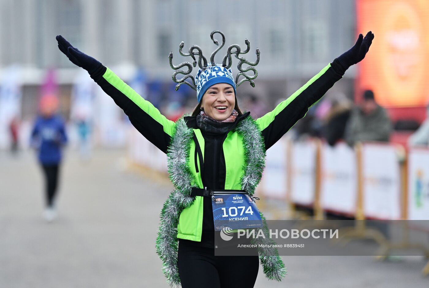 Рождественский полумарафон в Омске