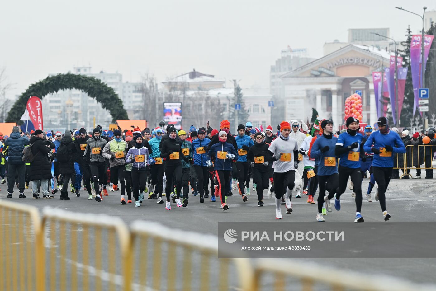 Рождественский полумарафон в Омске