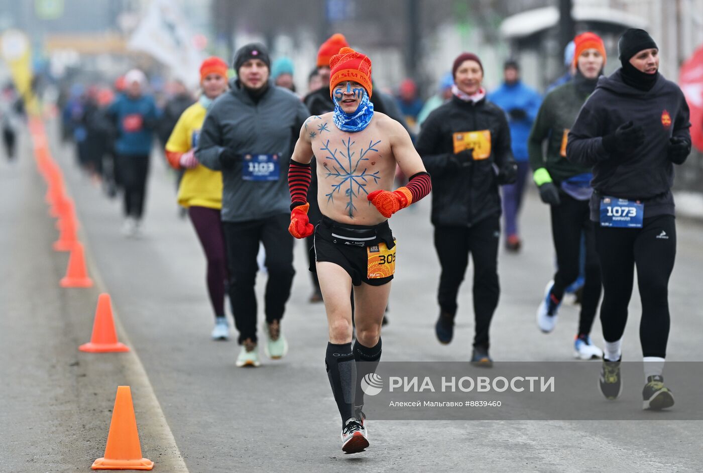 Рождественский полумарафон в Омске