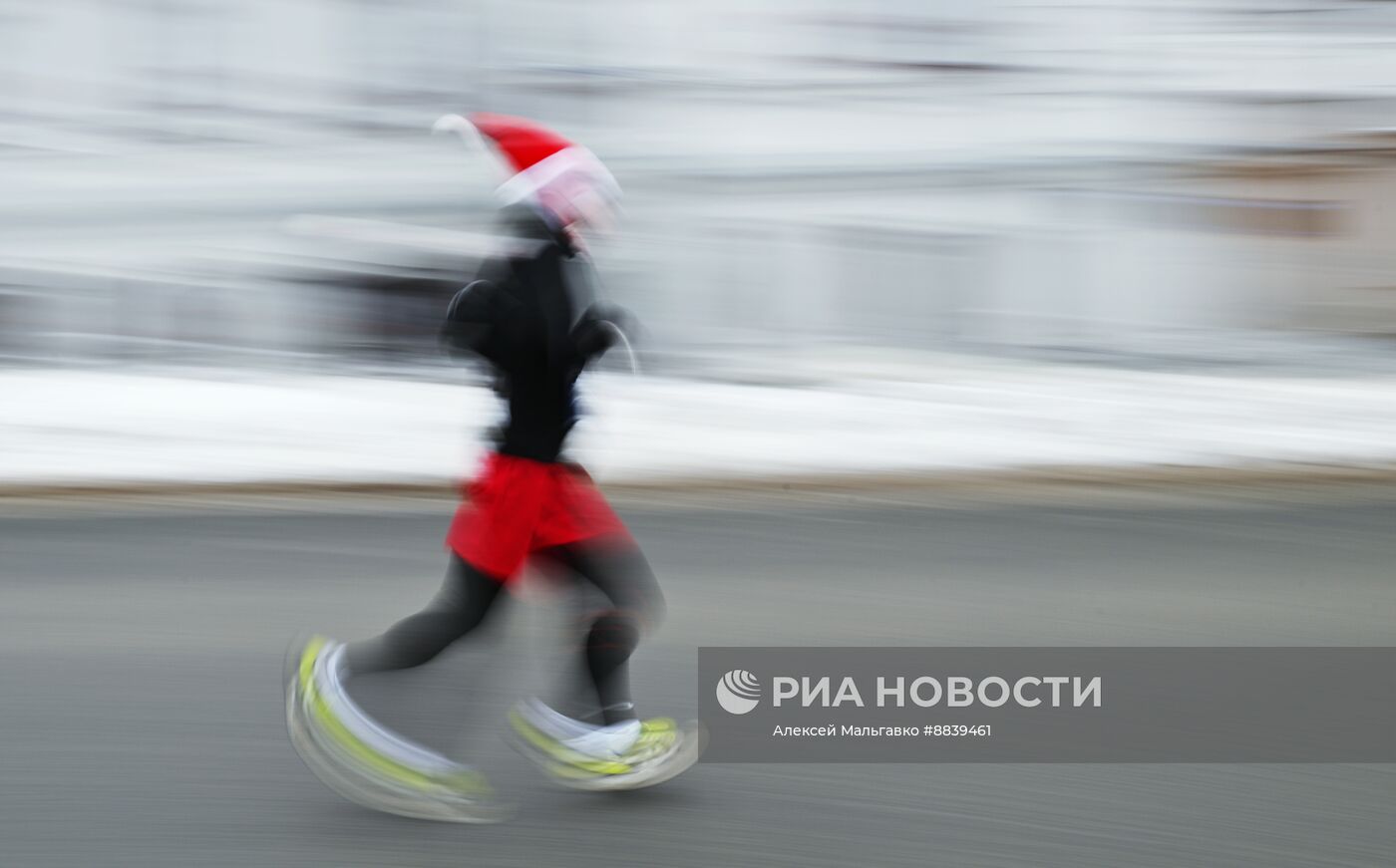 Рождественский полумарафон в Омске