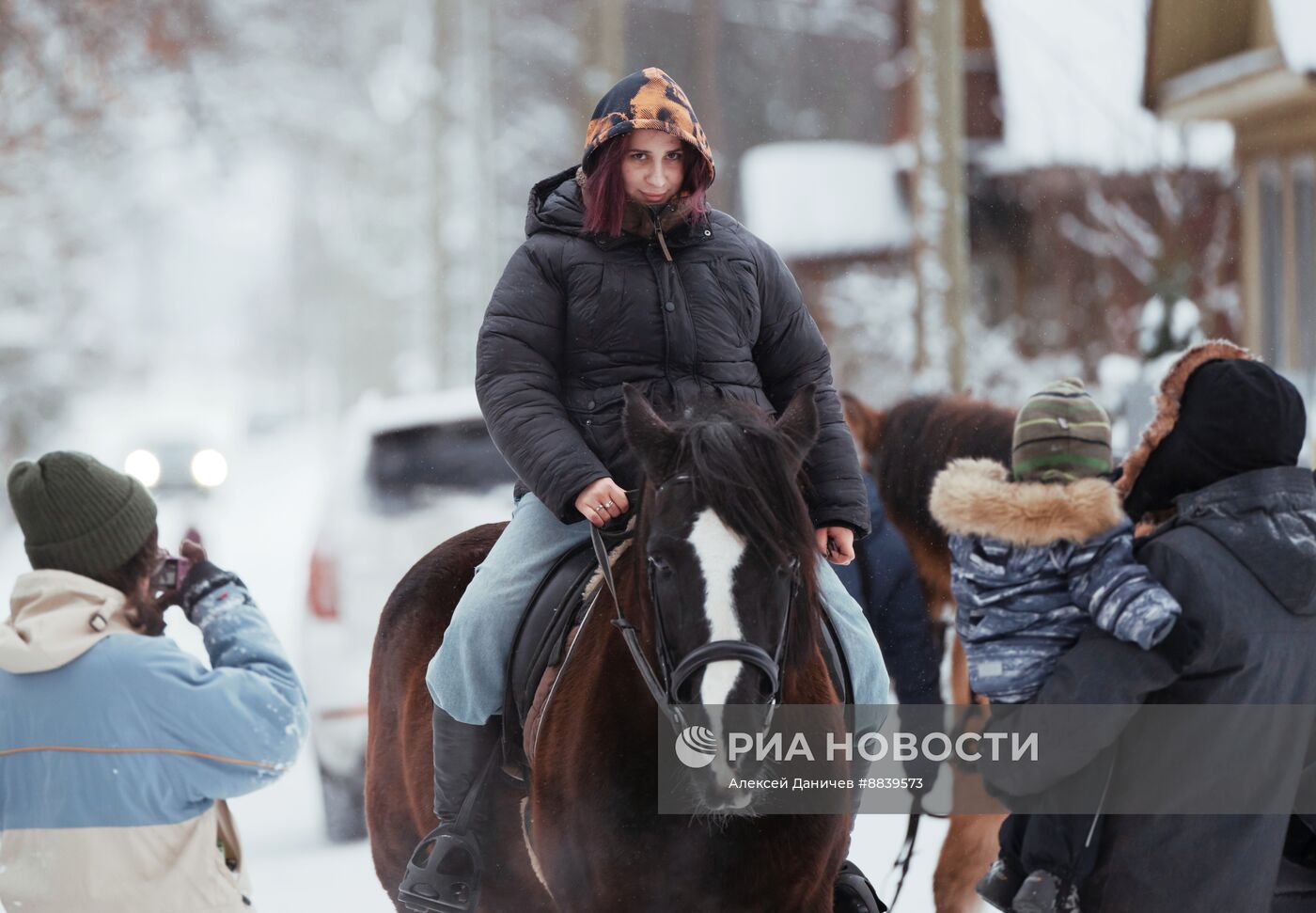 Празднование Рождества староверческой общиной в Ленинградской области